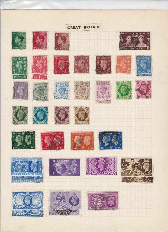 great britain stamps ref r8693