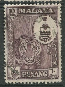 STAMP STATION PERTH Penang #61 Crest Definitive Used 1960