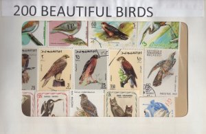 A Nice Selection Of 200 All Different Topicals. Beautiful Birds.   #02 TOP27