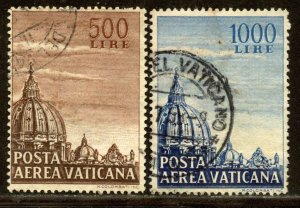 Vatican # C22-23. Used.