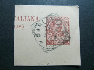 Italia Italy Postal Stationery Cut Out Barletta A14P1F34-