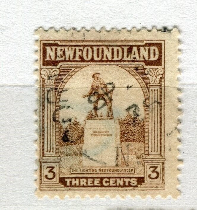 NEWFOUNDLAND; 1923 early Pictorial issue fine used 3c. value