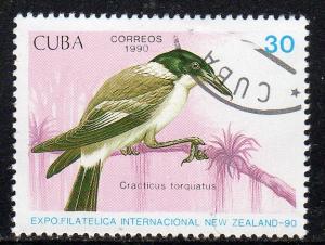 Cuba 3245 - CTO-NH - Grey Butcherbird (cv $0.35)