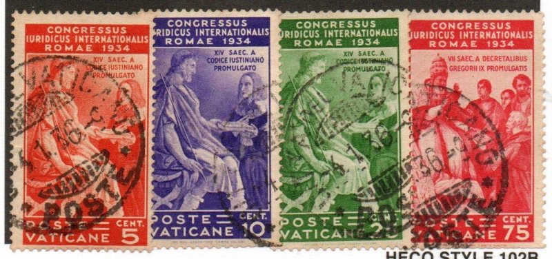 Vatican City 41-44 Used