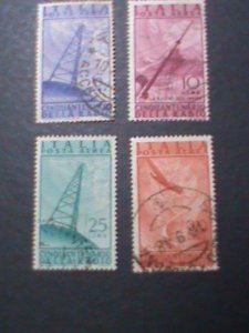 ​ITALIA- VERY OLD FOUR- USED STAMPS SET VERY FINE WE SHIP TO WORLD WIDE