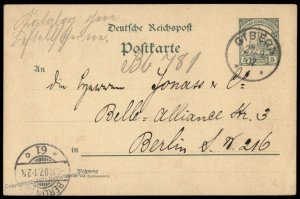 Germany SW Africa 1907 GIBEON DSWA GS Postal Card Expertized Cover G77778