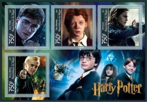 Stamps. Cinema. Harry Potter  2022 year 1+1 sheets perforated  Niger