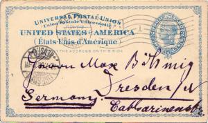 United States Washington Seattle, Wash. 1899 American Flag Type B14(1)  2c Bl...