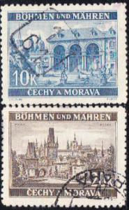 Czechoslovakia - Bohemia & Moravia #40-48 Used Set