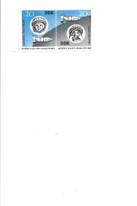 German Democratic Republic (DDR), MNH Scott # 656a pair attached