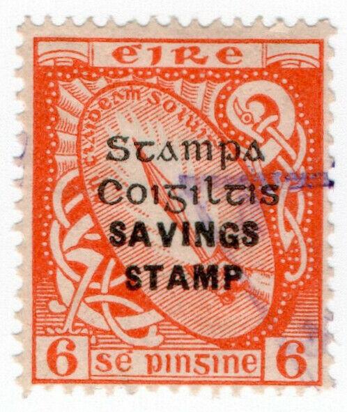 (I.B) Ireland Revenue : Savings Stamp 6d