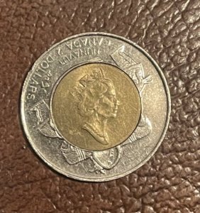 1999 Canadian 2 dollar Coin (Toonie) Nunavut,  Coin as seen