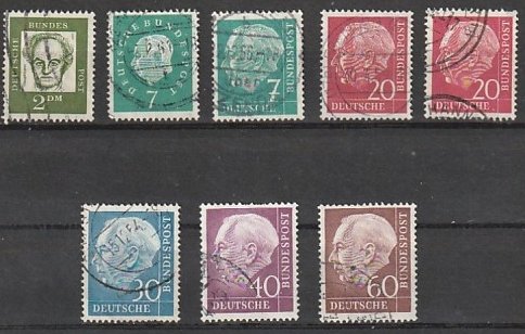 Germany Used lot of 8 #190818-11