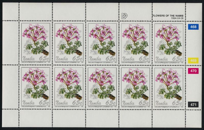 Namibia 762-5 Sheets MNH Flowers