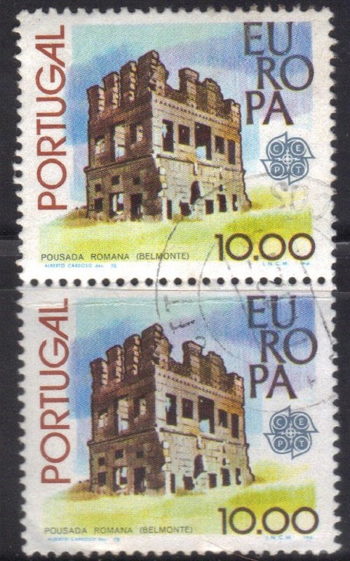 PORTUGAL SC# 1390  *USED* 10e  1978  PAIR  EUROPA    SEE SCAN
