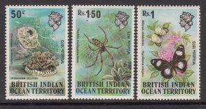 British Indian Ocean Territory 54-56 MNH VF