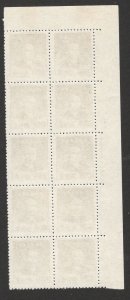 CHINA-BLOCK OF 10 STAMPS - UPPER LEFT CORNER - Dr Sun Yat-sen - ABKLATSCH- 1949.