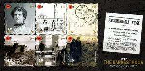 NEW ZEALAND SGMS3889 2017 CENTENARY OF THE FIRST WORLD WAR MNH