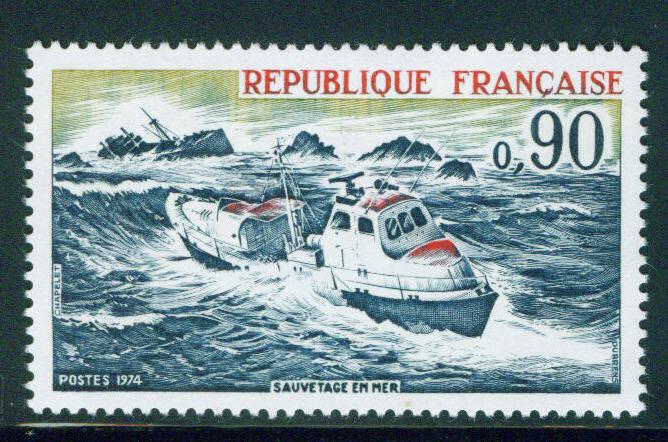 France Scott 1401 MNH** Sea Rescue Boat 1974