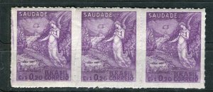 BRAZIL; 1940s early pictorial issue fine MINT MNH 20c. STRIP