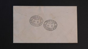 1936 Lichtenstein Hindenburg Zeppelin LZ129 cover to Whiting Indiana USA # C16