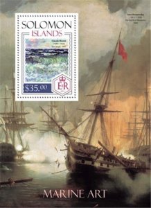 Solomon Islands - 2014 Marine Art - Stamp Souvenir Sheet - 19M-404