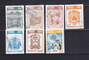 Peru 844-846, 848-850, 853 U Various
