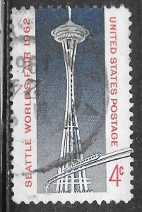 USA 1196: 4c Space Needle and Monorail, used, VF