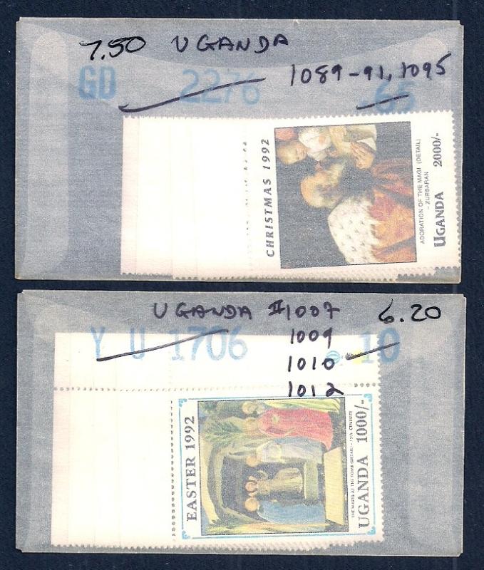 UGANDA (35) All Diff Complete Sets ALL Mint Never Hinged