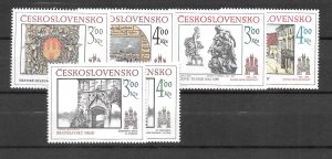 Czechslovakia    Bratislava Issues   MNH   Sc# 2478-79,2514-15,2618-2619