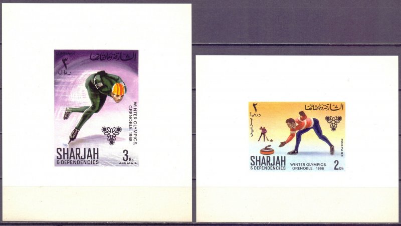 Sharjah. 1968. LUXURY BLOCKS 400-7. Winter Olympic Games. MNH.
