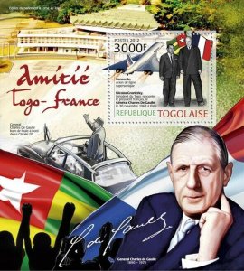 Togo 2012 MNH - Friendship: Togo & France, Concorde. Mi 4487/Bl.713