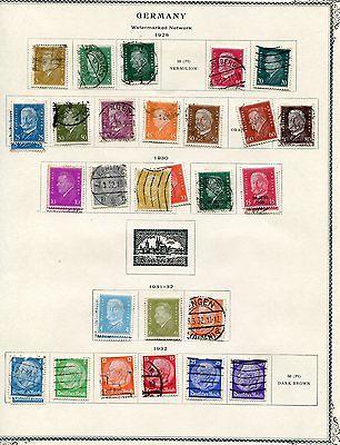 Germany Collection 1923/ 1935 VF  7 pages    Lakeshore Ph...