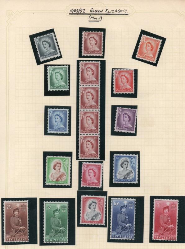 NEW Zealand 1953 set lightly hinged.