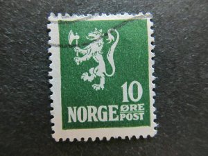 1922-24 A5P28F72 Norway 10o Used-