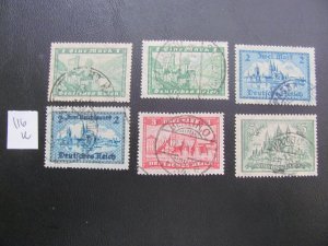 Germany 1924 USED  SC 337-339,350+337Y  SET VF/XF 50 EUROS (116)