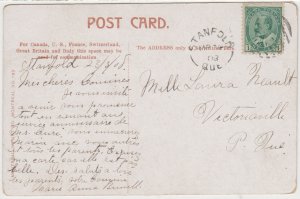 CANADA cover # 89 - Stanfold, Que.(Princeville) 24 March 1903 postcard
