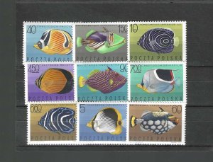 POLAND, SCOTT # 1492-1500, MINT NEVER HINGED