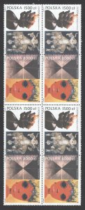 Poland Sc# 3153a MNH block/4 pair 1993 Europa