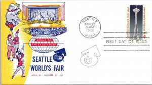 FDC 1962 SC #1196 Northwest Cachet - Seattle, Wash - Single - J782