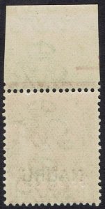 NAURU 1916 KGV 1D ERROR OVERPRINT DOUBLE 1 ALBINO MNH **