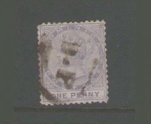 Dominica 1874 Sc 1 FU