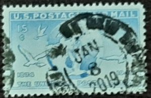 US Scott # C43;  used, sound airmail stamp of 1949. F/VF centering
