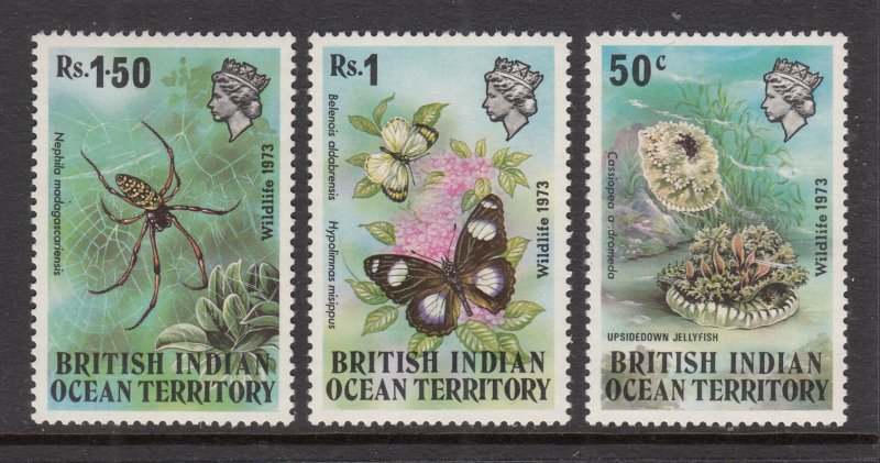 British Indian Ocean Territory 54-56 MNH VF