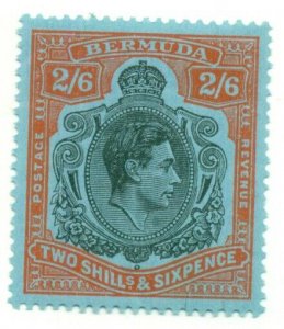 BERMUDA #124, Mint Hinged, Scott $14.50