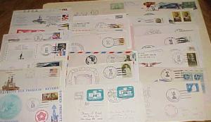 US  65 DIFF. SHIPS 1952-1979 & AFTER 1989 ALL CACHETED