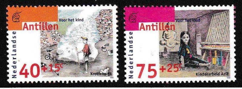 Netherlands Antillies 1996 Scott B313-14 Semi-Postals VF/NH/(**) set of 2