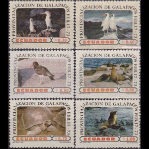 ECUADOR 1973 - Scott# 870-5 Wildife Set of 6 NH