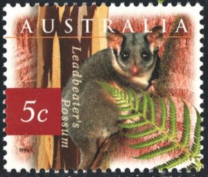 Australia SC#1524 5¢ Leadbeater's Possum (1996) MNH
