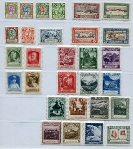 LIECHTENSTEIN 1912-1952 CLOSE TO COMPLETE COLLECTION ALL STAMPS PERFECT MNH 